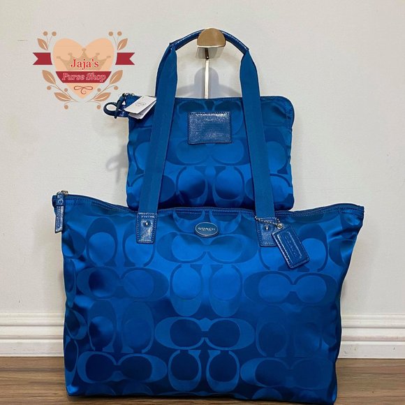 Coach Handbags - 💙Coach Signature Nylon Bag & Snap Pouch💙
